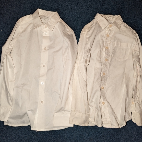Cat & Jack Other - Cat & Jack/Wonder Nation Boy's white long sleeve shirts size 6-7